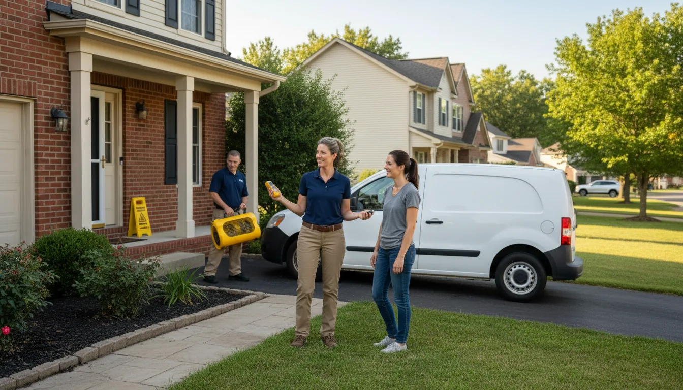 Residential water damage restoration in Delta, OH